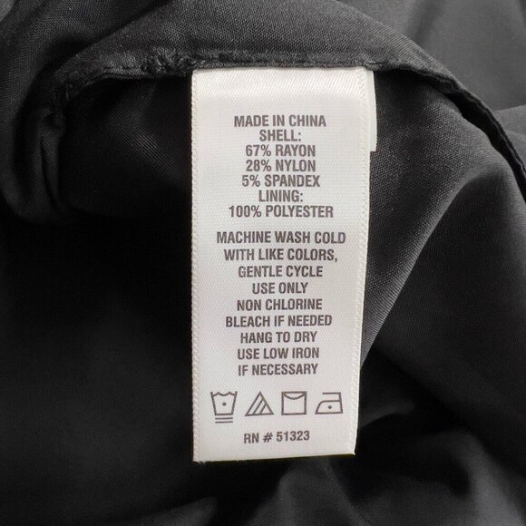 CECE Plus Women's Bow Pocket Short Rich Black Skirt 22W NWT - Picture 7 of 10